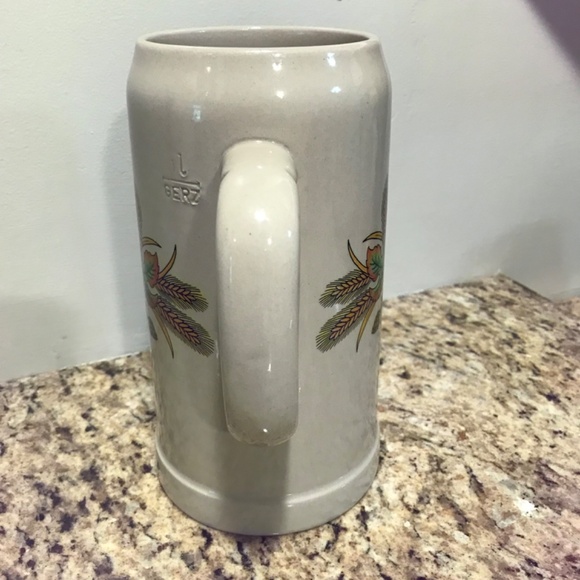 Vintage West German Gurz large stoneware beer liter 🍺 Stein - Picture 4 of 15